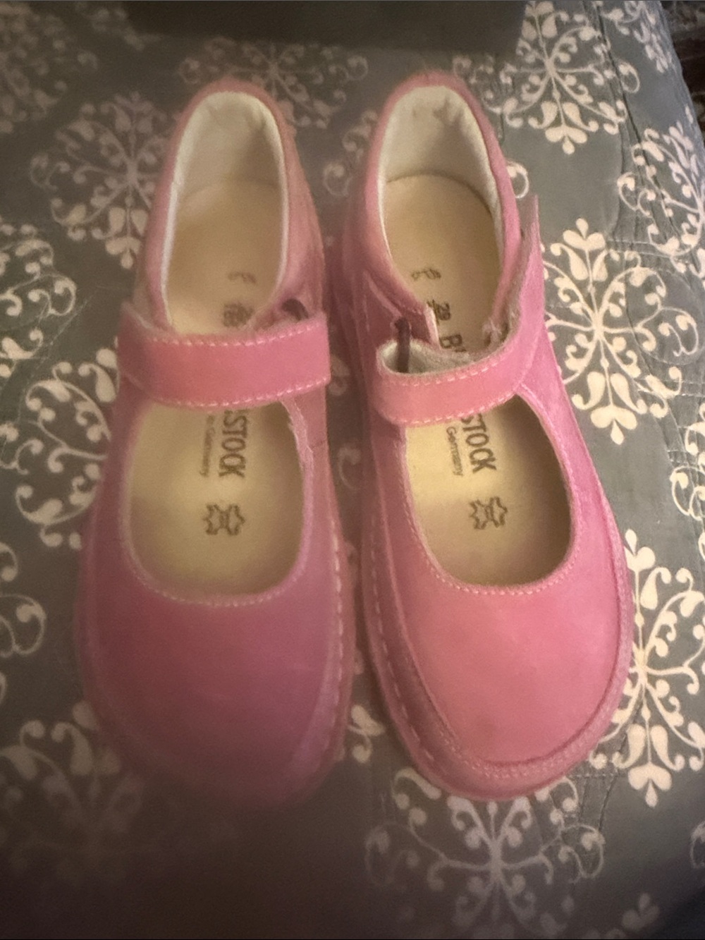 Birkenstock Kids Pink Mary Jane Strap Shoes